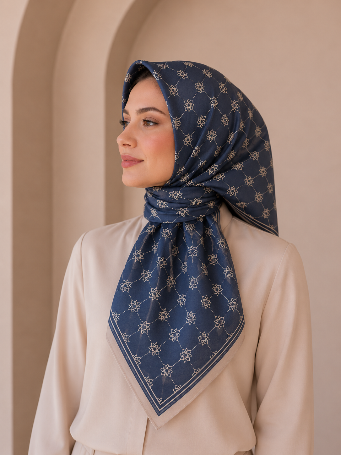 Monogram Desen Soft Eşarp