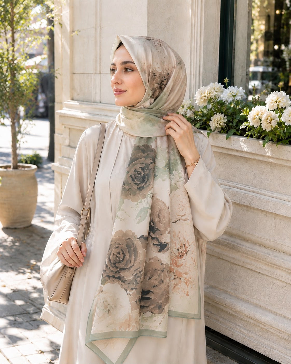 Rüya Desen Soft Şal Yeşil