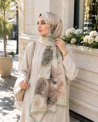 Rüya Desen Soft Şal Yeşil